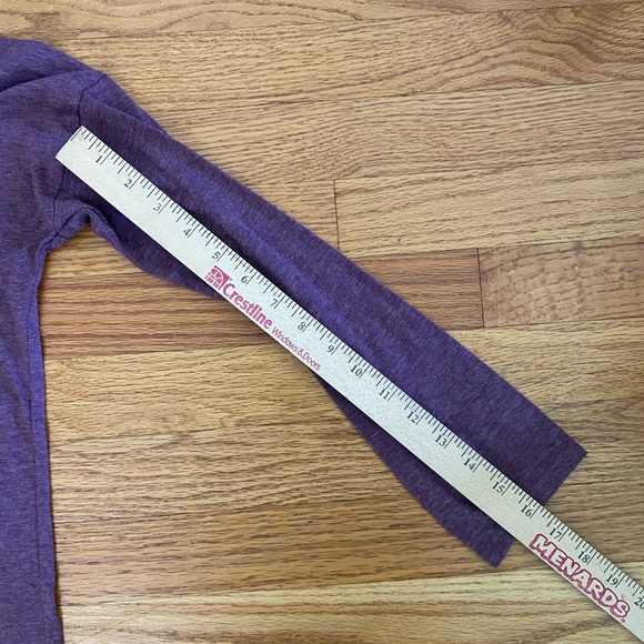 Forever 21 Long Sleeve Tee Women’s Medium Maroon/Red Top Shirt 3/4 sleeve - Picture 5 of 7